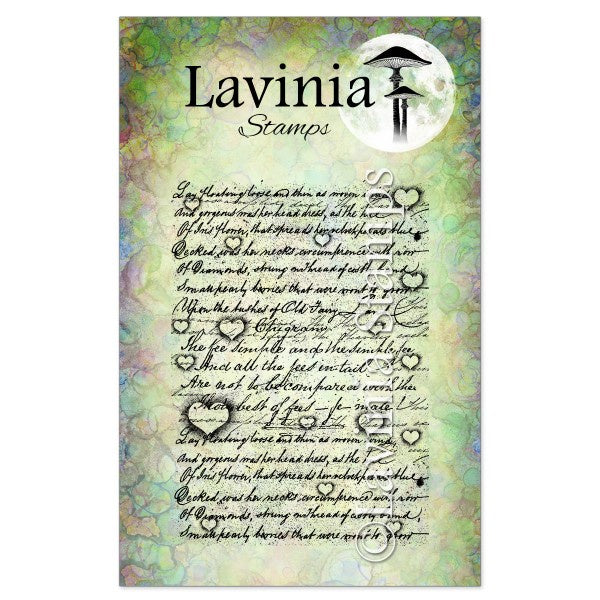 Lavinia Stamps Background Script Stamp LAV372