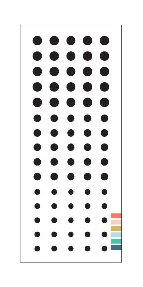 Concord & 9th ENAMEL DOTS - Black