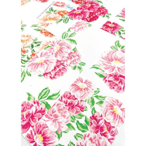 The Ton Stamps Blended Peonies Large Stencils