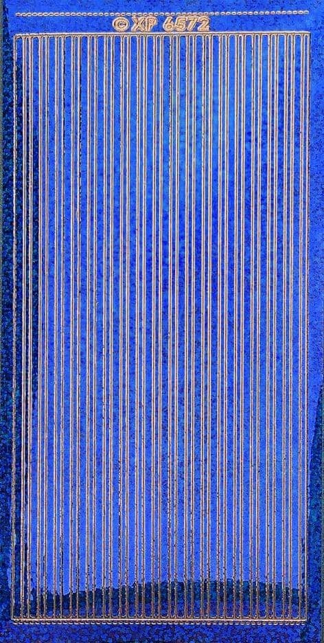 Straight Peel-Off Stickers 10x23 cm HG/Royal Blue