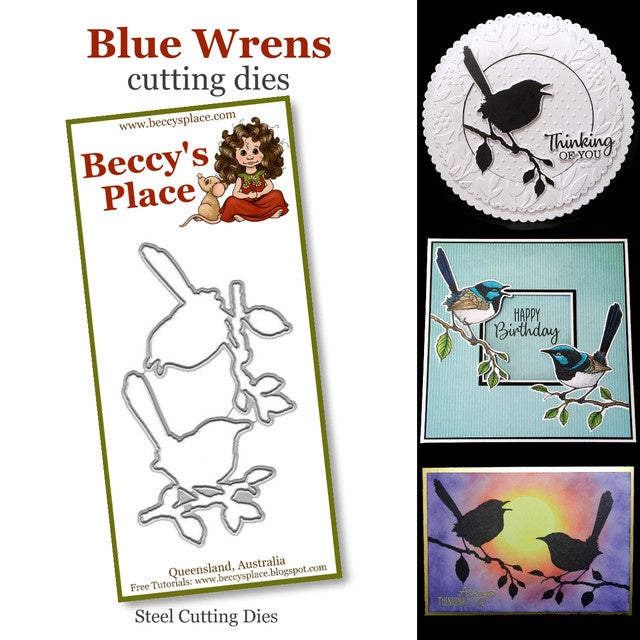 Beccy's Place Blue Wrens cutting dies