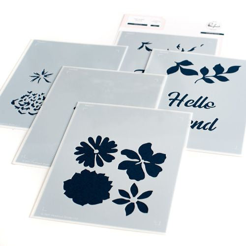 Pinkfresh Studio Brighter Days Stamp, stencil and foil bundle Retired