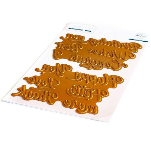 Pinkfresh Studio Brushed Sentiments hot foil RETIRED