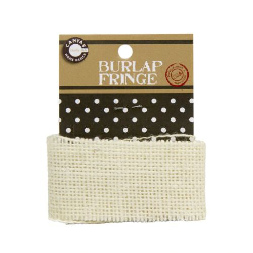 Burlap Fringe 1.375"X 1yd Ivory - CVS3460