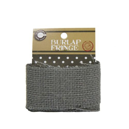 Burlap Fringe 1.375"X 1yd Grey - CVS3464