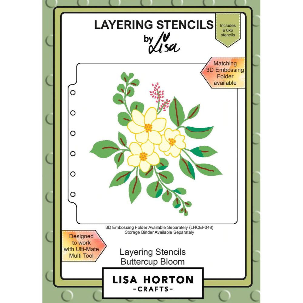 Lisa Horton Buttercup Bloom Layering Stencils