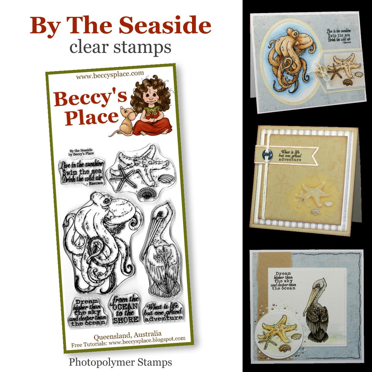 Beccy's place By The Seaside clear stamps