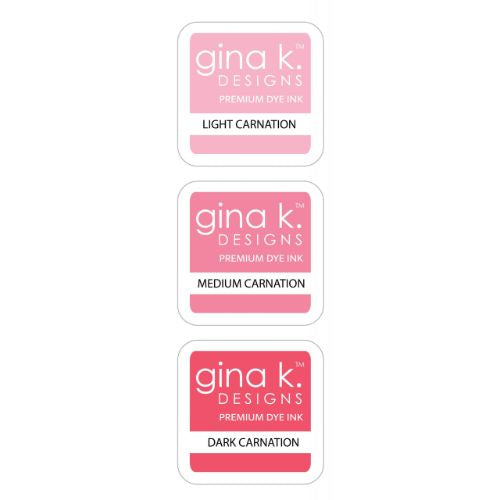 Gina K Designs Color Companions INK CUBE SET- CARNATION