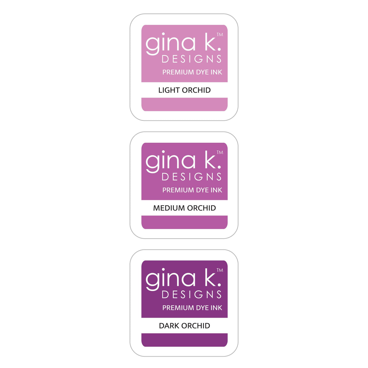 Gina K Designs Color Companions INK CUBE SET- Orchid