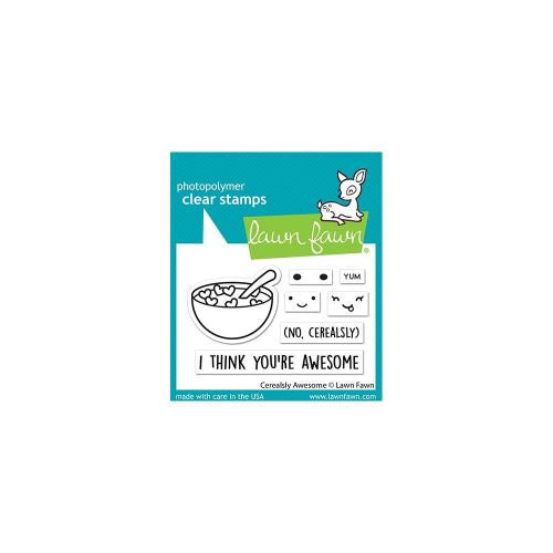 Lawn Fawn Clear Stamps 3"X2" Cerealsly Awesome