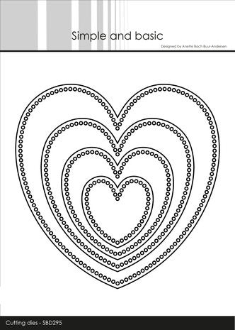 Simple and Basic Circle Edges Heart Cutting Dies (SBD295) (SBD295)