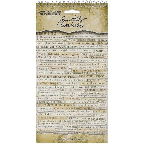 Idea-Ology Sticker Book 4.5"X8.75" 622/Pkg Clippings