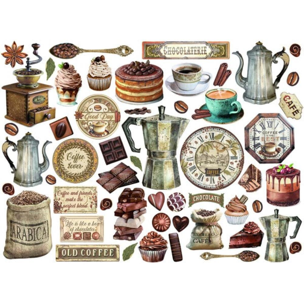 Stamperia Die cuts assorted - Coffee and Chocolate