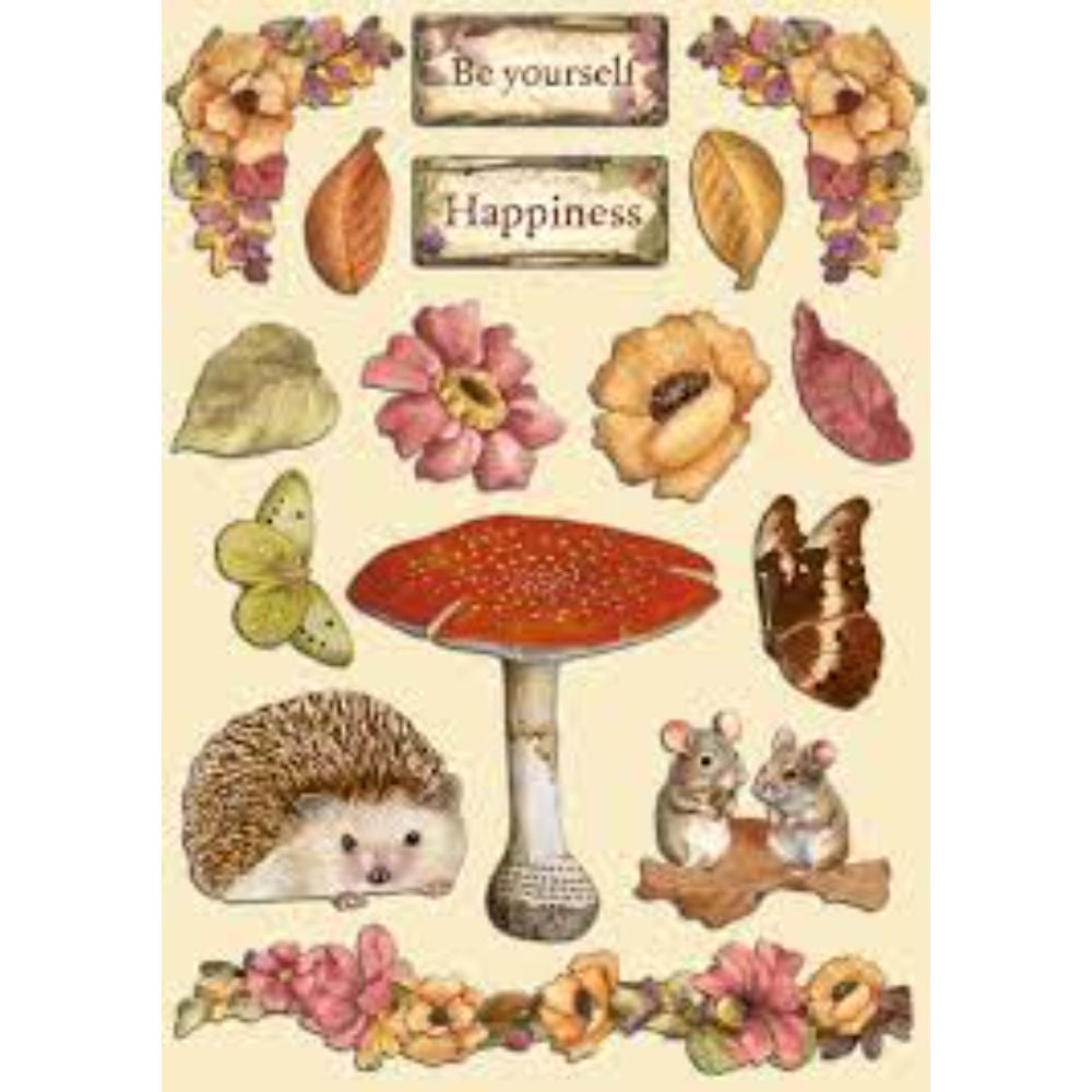 Stamperia Colored Wooden shape A5 - Woodland