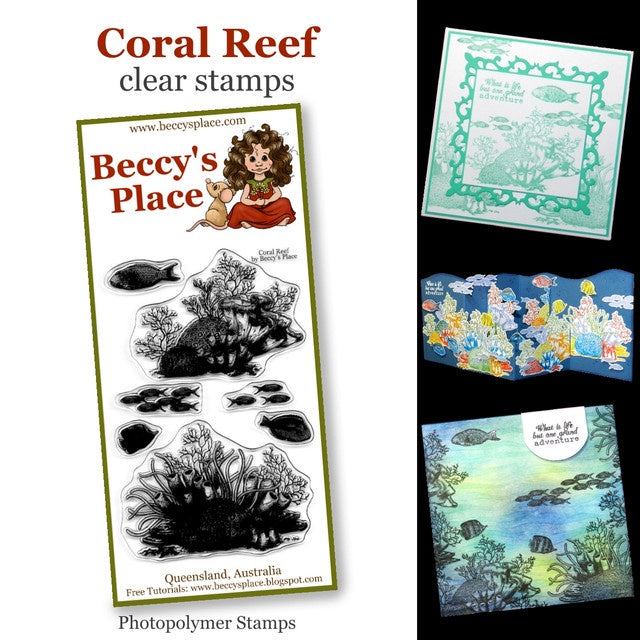 Beccy's place Coral Reef clear stamps