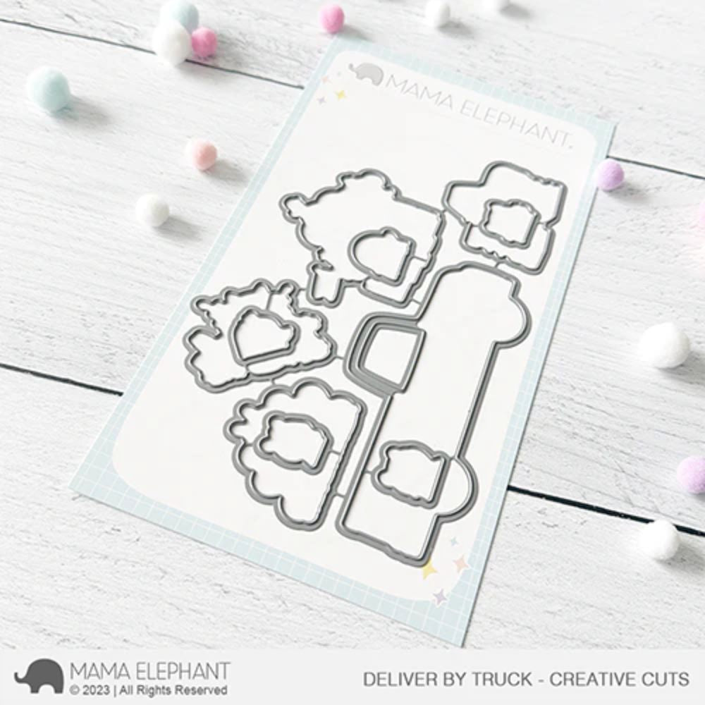 Mama Elephant Deliver by Truck - Creative Cuts