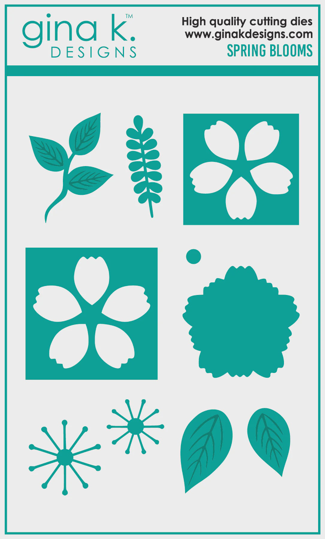 Gina K Designs DIE-Spring Blooms Retired