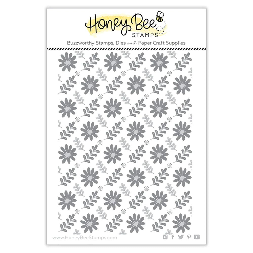 Honey Bee Stamps Daisy Field 3D Embossing Folder Auzz Trinklets N
