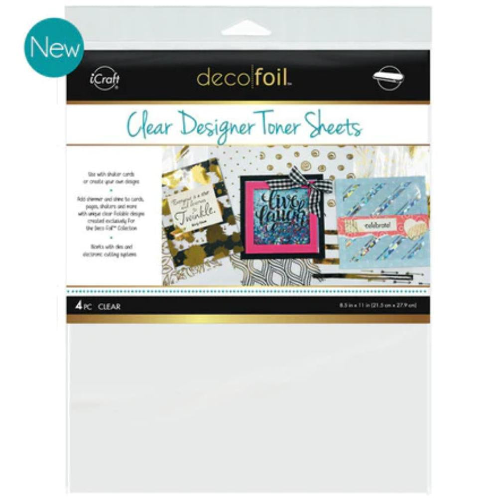 Deco Foil- CLEAR Toner Sheets