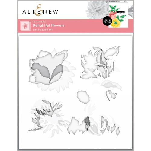 Altenew Delightful Flowers Layering Stencil Set (3 in 1)