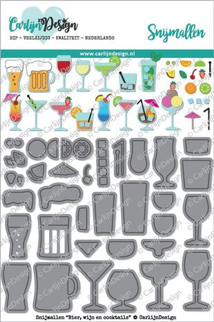 CarlijnDesign Dies Beer, Wine & Cocktails (CDSN-0046)