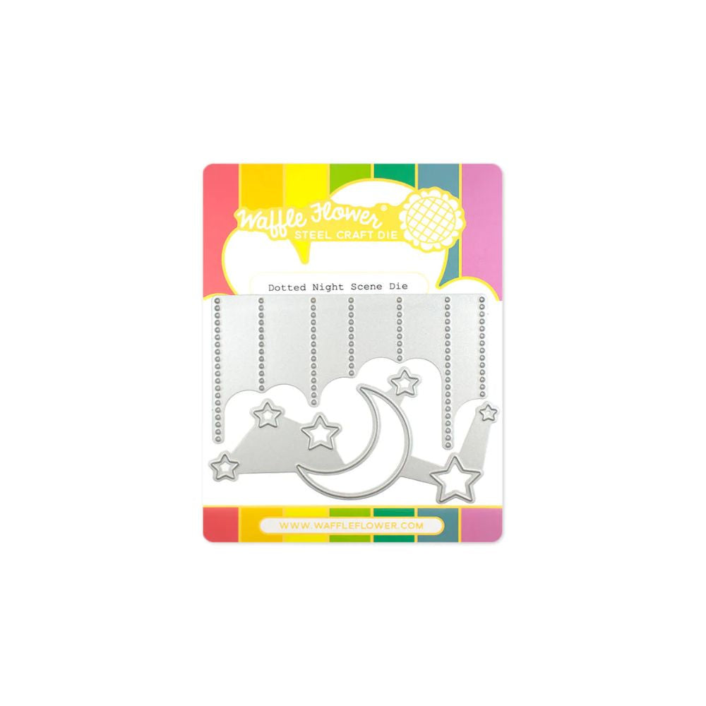Waffle Flower Crafts Dotted Night Scene Die