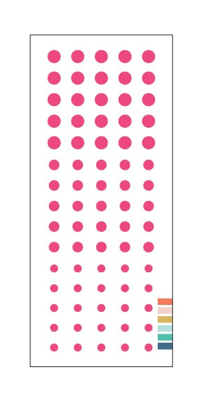 Concord & 9th ENAMEL DOTS: Dragonfruit