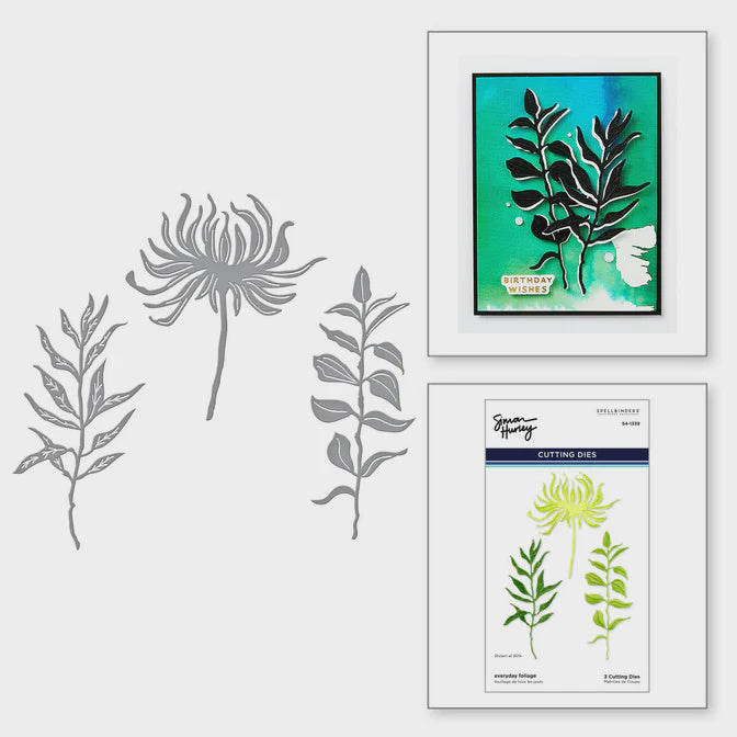 Spellbinders Everyday Foliage Etched Dies from the Tulip Garden Collection by Simon Hurley