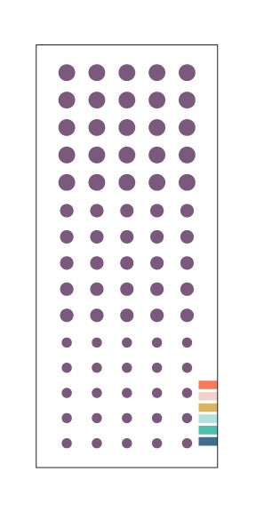 Concord & 9th ENAMEL DOTS - Eggplant
