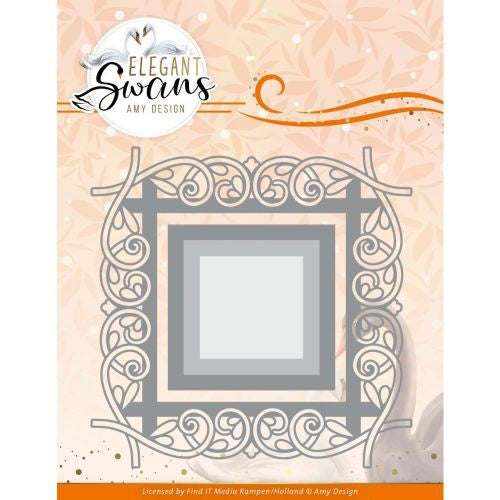 Find It Trading Amy Design Die Elegant Frame, Elegant Swans