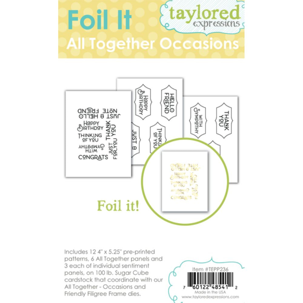 Taylored Expressions Foil It - All Together Occasions