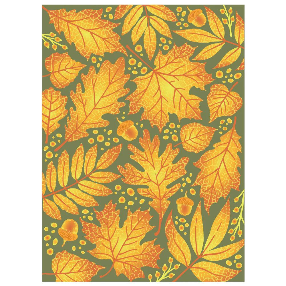 Honey Bee Stamps Fall Leaves 3D Embossing Folder