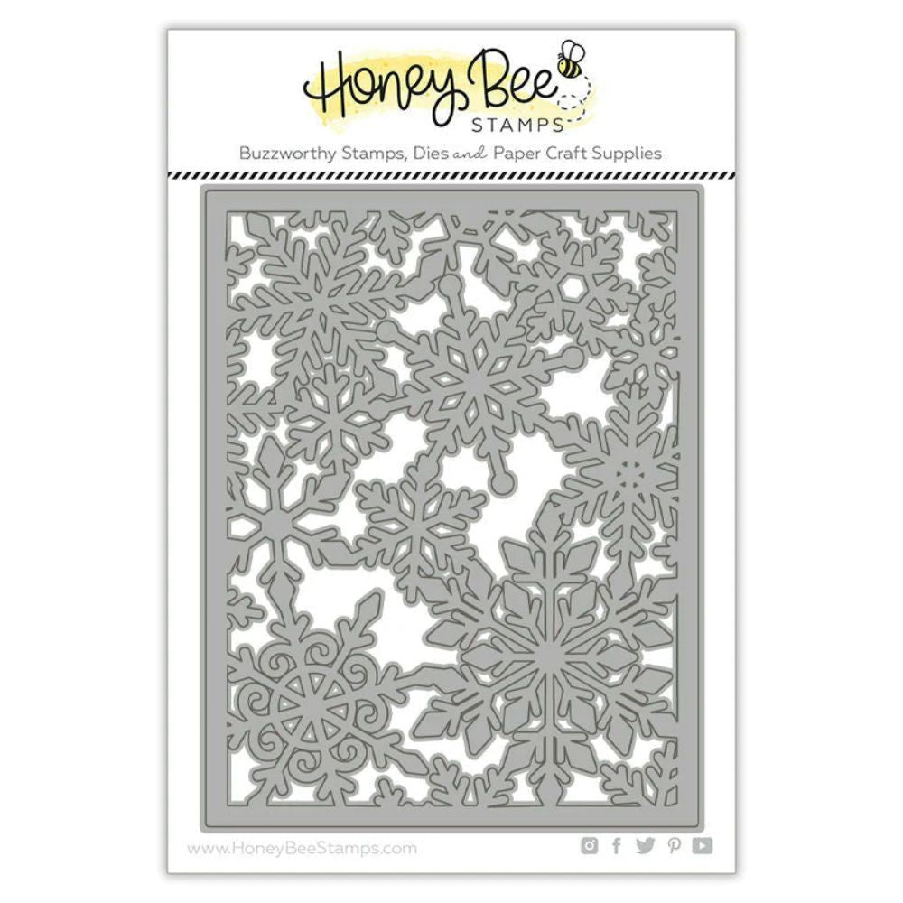 Honeybee Stamps Fancy Flakes Cover Plate - Honey Cuts