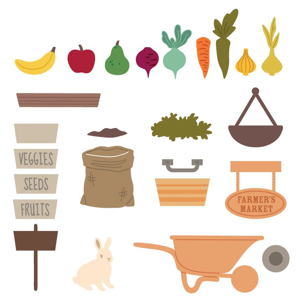 Honey Bee Stamps Farmer's Market Cart Add-On - Honey Cuts