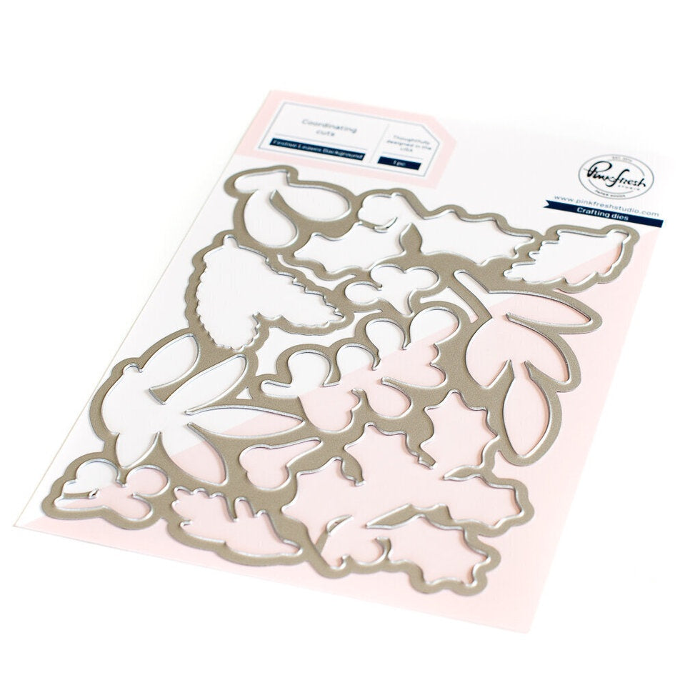 Pinkfresh Studio Festive Leaves Background die RETIRED
