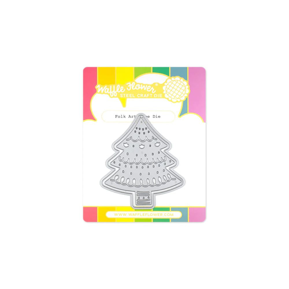 Waffle Flower Crafts Folk Art Tree Die