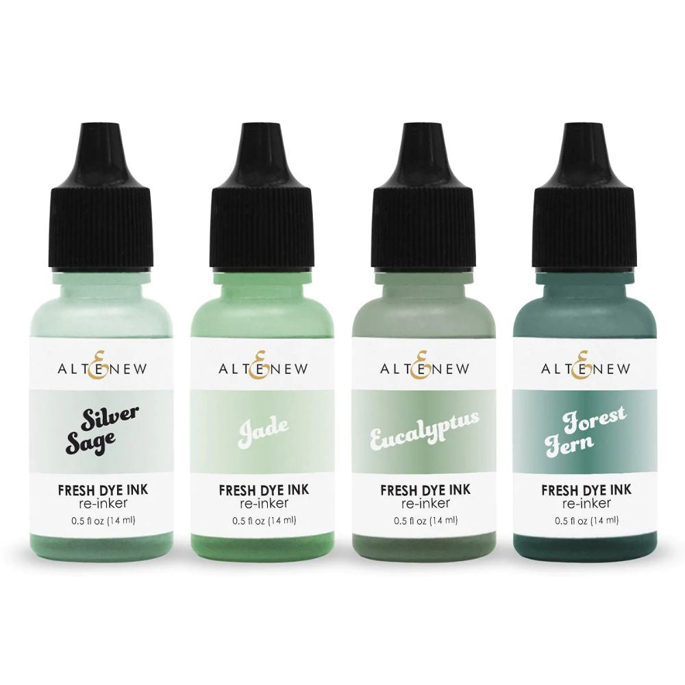 Altenew Frosted Foliage Fresh Dye Ink Re-inker Bundle