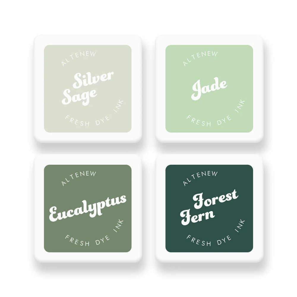 Altenew Frosted Foliage Fresh Dye Ink Mini Cube Set