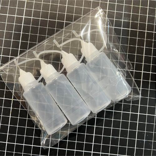ATK Fine Tip Glue Bottles - 20ml with rustproof precision tip and cover (4pc)