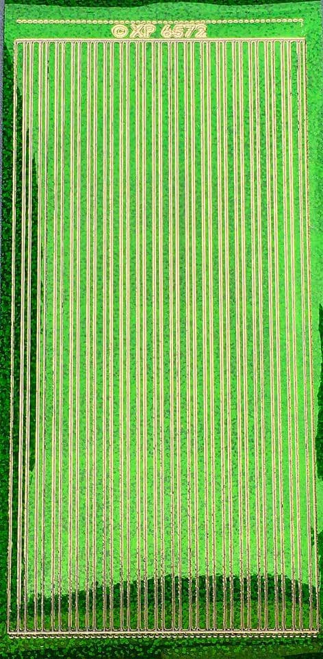 Straight Peel-Off Stickers 10x23 cm HG/Green