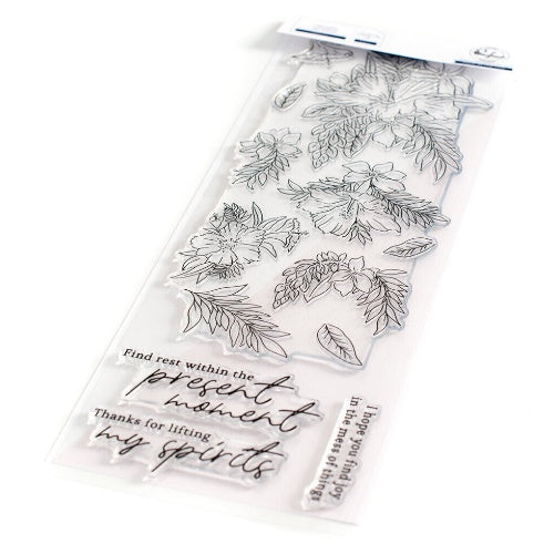 Pinkfresh Studio Hibiscus washi Stamp, Stencil and Washi Bundle RETIRED