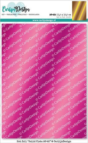 CarlijnDesign Hot Foil Solid Plate A6 + A2 (CDHF-0025)