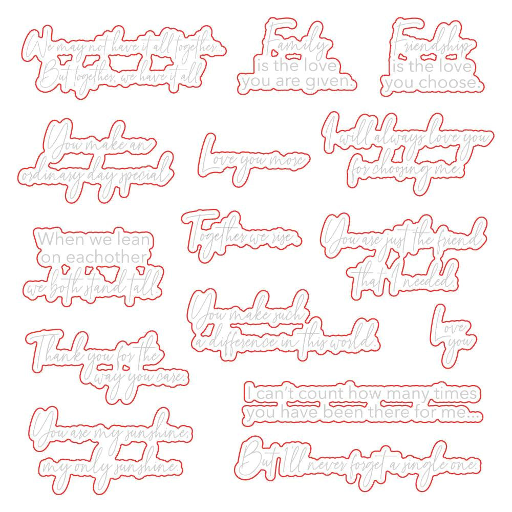 Honey Bee Stamps Lean on Each Other - Honey Cuts
