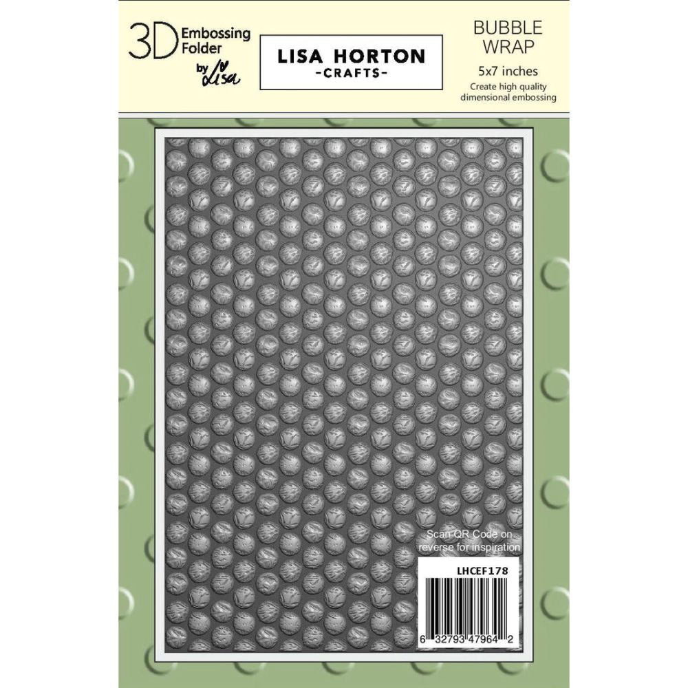 Lisa Horton Crafts Bubble Wrap 5x7 3D Embossing Folder