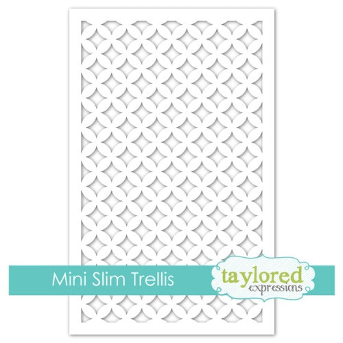 Taylored Expressions Mini Slim Stencil - Trellis