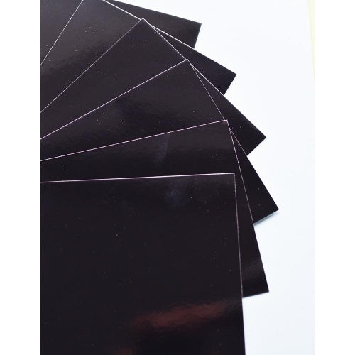 Memory Box Glossy Paper Pack 8.5"X11" 10/Pkg Black