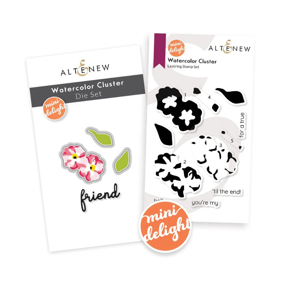 Altenew Mini Delight: Watercolor Cluster Stamp & Die Set
