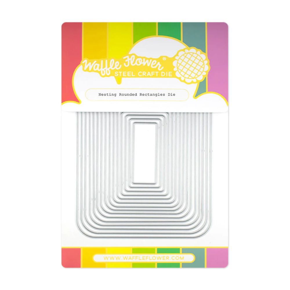Waffle Flower Crafts Nesting Rounded Rectangles Die