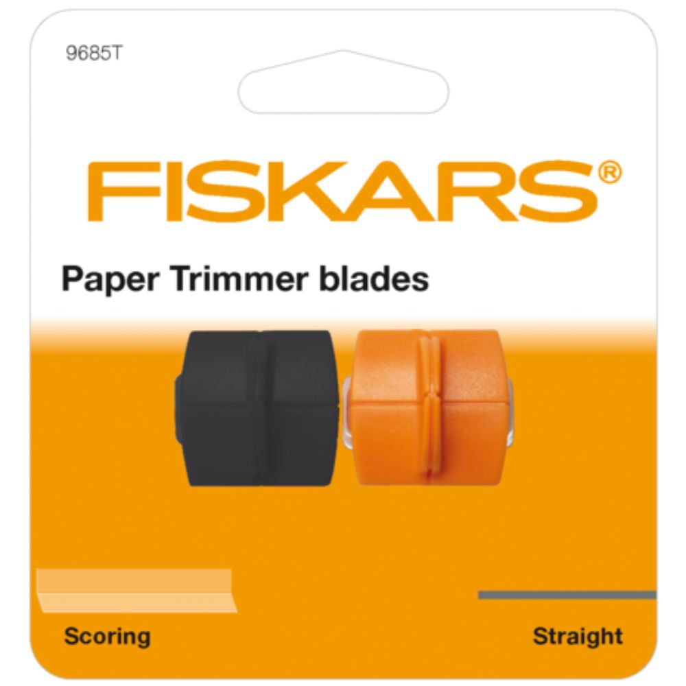 Fiskars Paper Trimmer Blades TripleTrack Straight Cutting & Scoring (2pcs) (1003905)