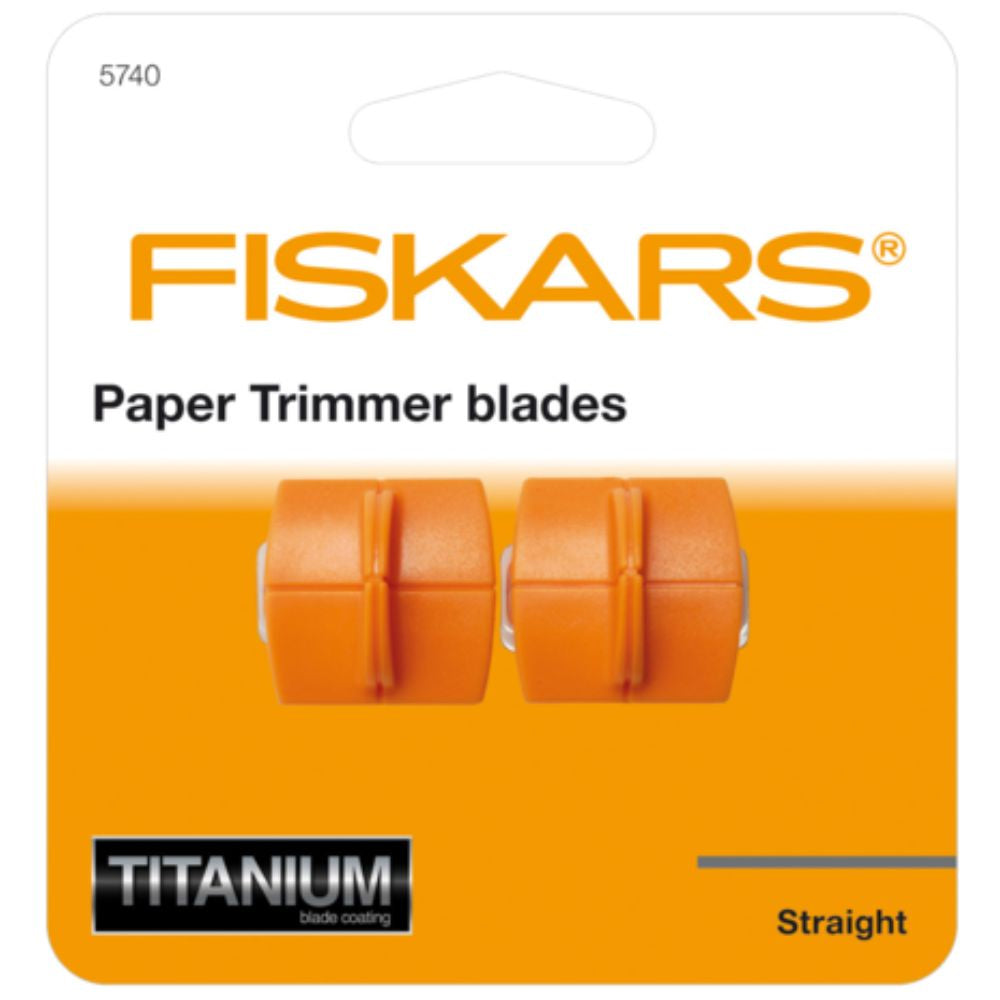 Fiskars Paper Trimmer Blades TripleTrack Titanium Straight Cutting (2pcs) (1004677)